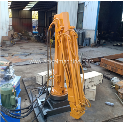 Forklift Truck car ship boat marine vessel mounted crane for mini trailer Crane lifting hydraulic boom design for sale